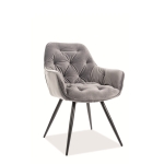 Stol CHERRY VELVET grå