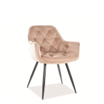 Stol CHERRY VELVET beige