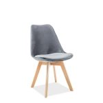 Stol DIOR VELVET grå