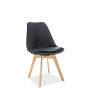 Stol DIOR VELVET sort