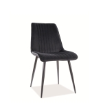 Stol KIM VELVET sort