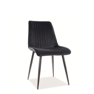 Stol KIM VELVET sort