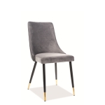 Stol PIANO VELVET grå