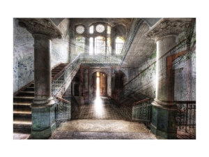 Glassbilde OLD HALL 120x80