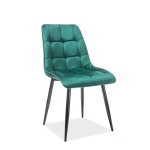 Stol CHIC VELVET flaskegrønn