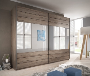 Garderobeskap GALAXY sanremo mørk 270 cm