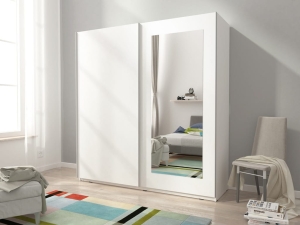 Garderobeskap MIKA VIII hvit 150 cm