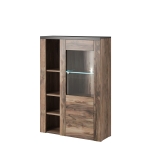 Vitrineskap LARONA 44 satin